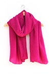 PLAIN SOFT SCARF - hot pink